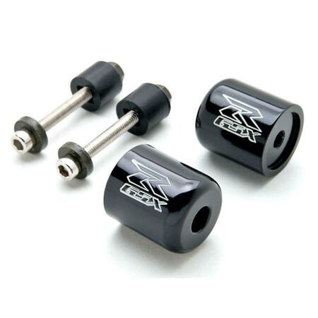 KRATOR Suzuki GSXR Engraved Bar Ends Weights Sliders, Black HBD005B